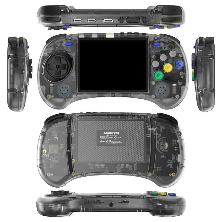 ANBERNIC RG ARC-S Handheld Game Console 4-Inch IPS Screen Linux System Portable Video Arcade 128G(Transparent Black) - free shipping - PMC Jewellery - Order now!