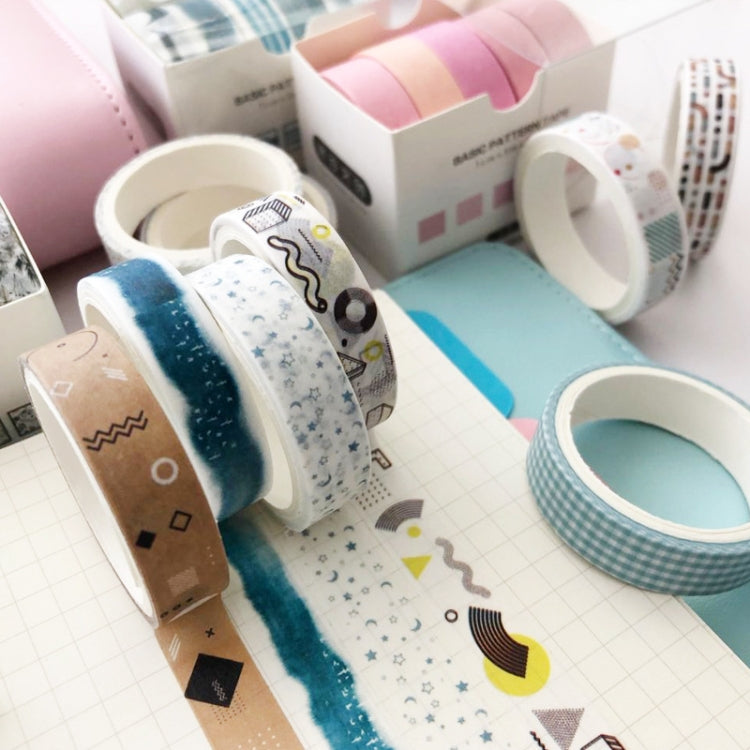 5rolls /Box 3m Washi DIY Decoration Handbook Tape Set, Color: Pine - Tape & Solid glue by PMC TechLife | Online Shopping South Africa | PMC TechLife