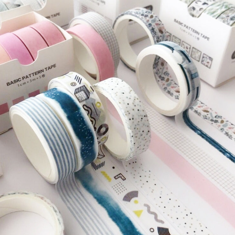 5rolls /Box 3m Washi DIY Decoration Handbook Tape Set, Color: Pine - Tape & Solid glue by PMC TechLife | Online Shopping South Africa | PMC TechLife