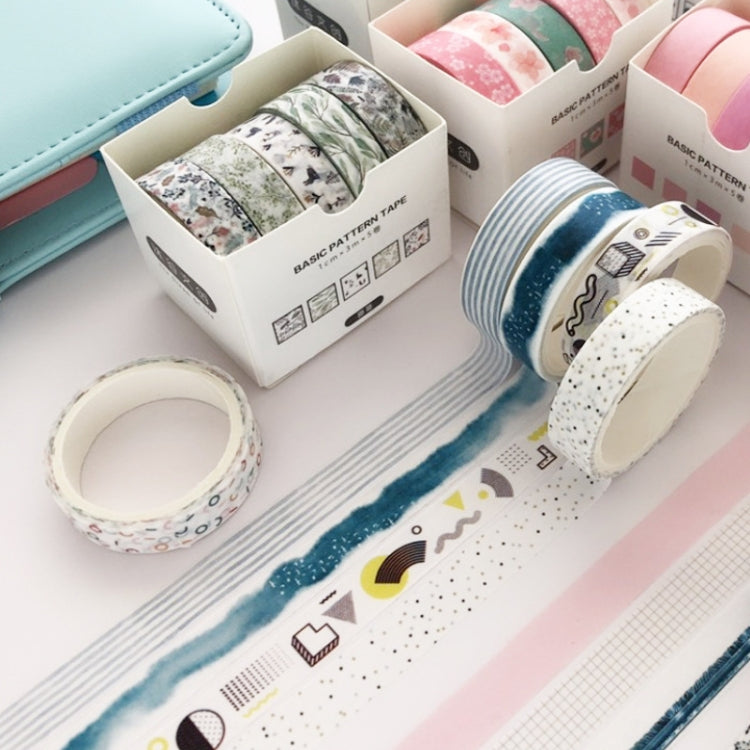 5rolls /Box 3m Washi DIY Decoration Handbook Tape Set, Color: Pine - Tape & Solid glue by PMC TechLife | Online Shopping South Africa | PMC TechLife