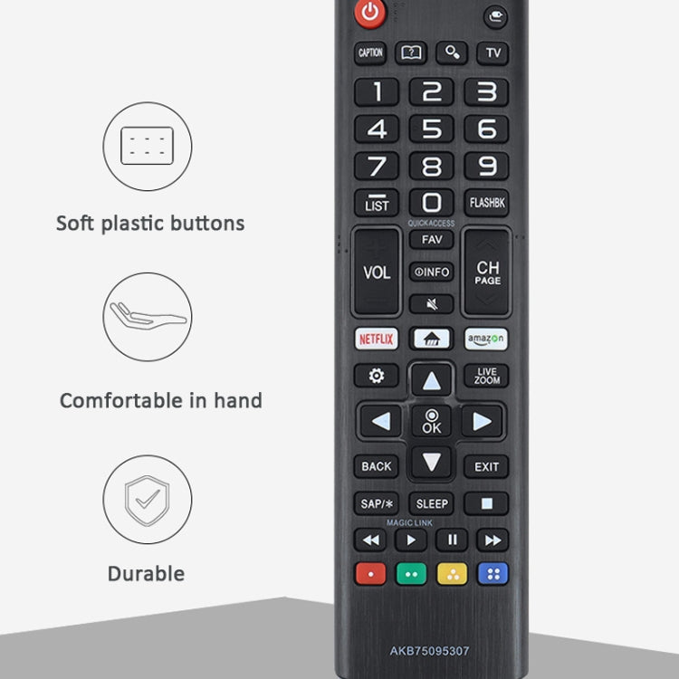 For LG LED LCD TV AKB75095307 433MHz Smart Remote Control(Black) - TV by PMc TechLife | Online Shopping South Africa | PMc TechLife | Buy Now Pay Later Mobicred