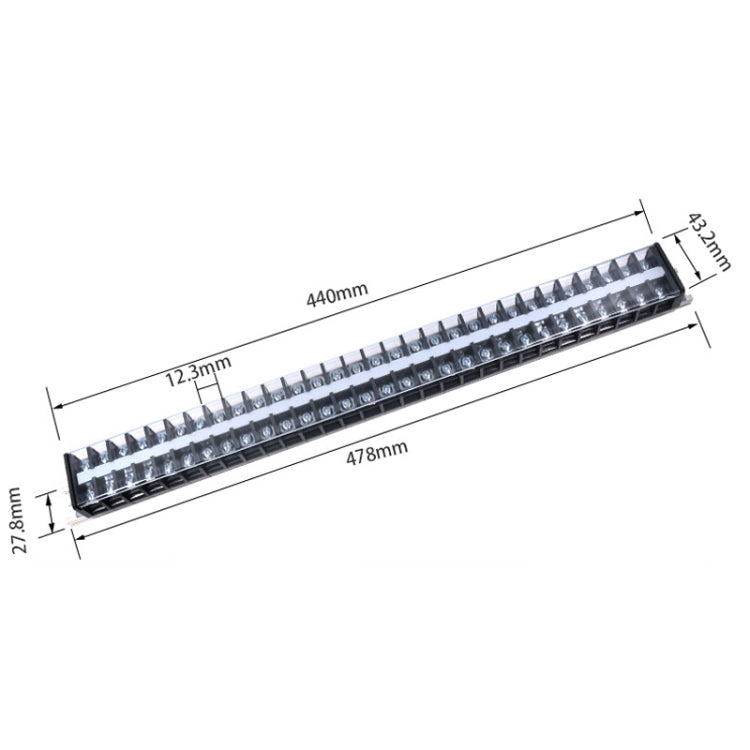 CHINT TD-3030 Terminal Block Rail Type Wiring Block Paralleling Wires Wire Connector - Booster Cable & Clip by CHNT | Online Shopping South Africa | PMC TechLife | Buy Now Pay Later Mobicred