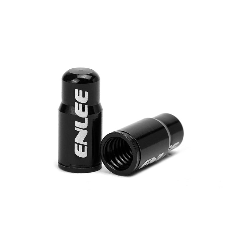 ENLEE E-FZ1004 2pcs /Set Bicycle French Valve Caps Aluminum Alloy Dust Cap For Tire Valve Caps(Black) - Tire Valve Caps by ENLEE | Online Shopping South Africa | PMc TechLife | Buy Now Pay Later Mobicred