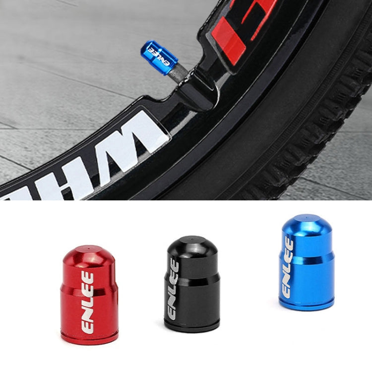 ENLEE E-FZ1004 2pcs /Set Bicycle French Valve Caps Aluminum Alloy Dust Cap For Tire Valve Caps(Black) - Tire Valve Caps by ENLEE | Online Shopping South Africa | PMc TechLife | Buy Now Pay Later Mobicred