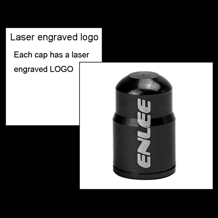 ENLEE E-FZ1004 2pcs /Set Bicycle French Valve Caps Aluminum Alloy Dust Cap For Tire Valve Caps(Blue) - Tire Valve Caps by ENLEE | Online Shopping South Africa | PMC TechLife