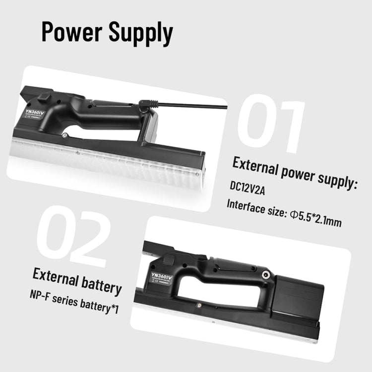 YONGNUO YN360IV 480 LEDs RGB APP Controlled Photography Fill Light, Spec: Standard+Adapter+NP-F970 - free shipping - PMC TechLife - Order now!