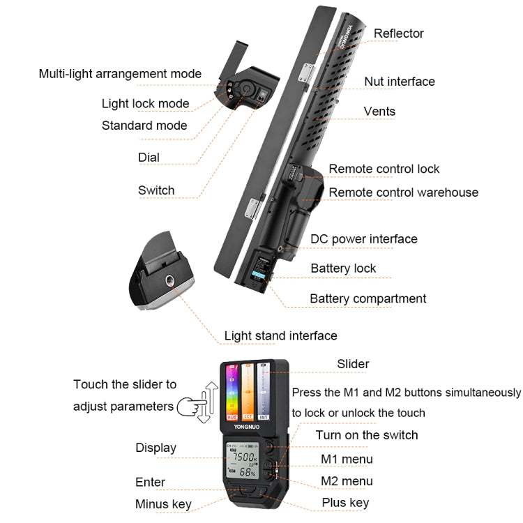 YONGNUO YN360IV 480 LEDs RGB APP Controlled Photography Fill Light, Spec: Standard+Adapter+NP-F750 - free shipping - PMC TechLife - Order now!