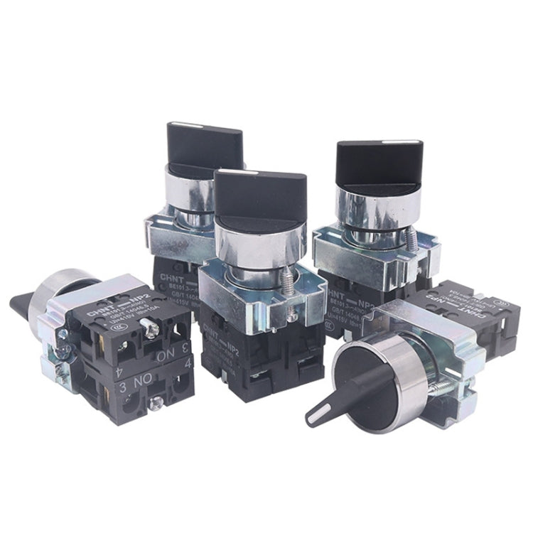 CHINT NP2-BD23 2 Gear Self-locking 2NO Power Transfer Switch Short Handle Master Knob 22mm - Car Switches by CHINT | Online Shopping South Africa | PMC TechLife | Buy Now Pay Later Mobicred