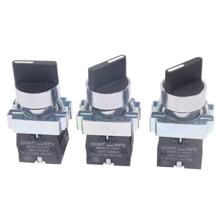 CHINT NP2-BD23 2 Gear Self-locking 2NO Power Transfer Switch Short Handle Master Knob 22mm - Car Switches by CHINT | Online Shopping South Africa | PMC TechLife | Buy Now Pay Later Mobicred
