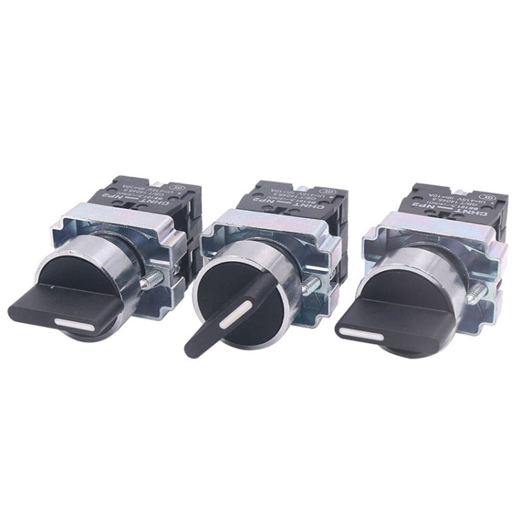 CHINT NP2-BD33 3 Gear Self-locking 2NO Power Transfer Switch Short Handle Master Knob 22mm - Car Switches by CHINT | Online Shopping South Africa | PMC TechLife | Buy Now Pay Later Mobicred