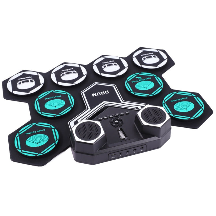 G6008 Desktop Drums With Sound Lithium Portable Drum Set Bluetooth Kids Practice Drum(Black) - Percussion Accessories by PMC Jewellery | Online Shopping South Africa | PMC Jewellery | Buy Now Pay Later Mobicred