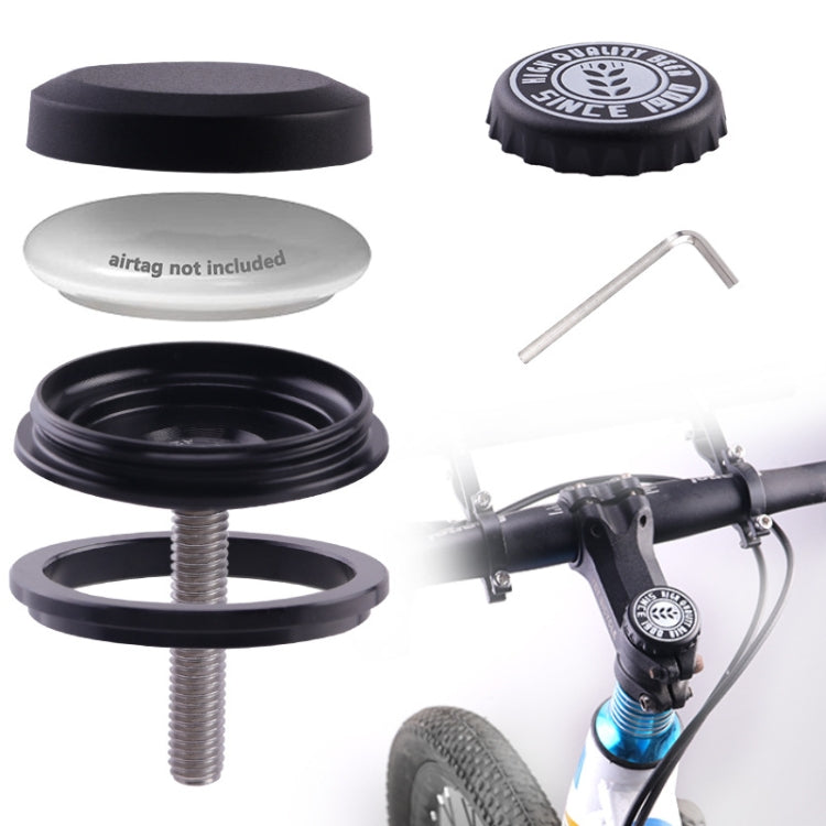 For AirTag Tracker Case Bicycle Hidden Headset Mount Anti-Theft Bike Locator Bracket Holder, Style: Beer Cover - free shipping - PMC TechLife - Order now!