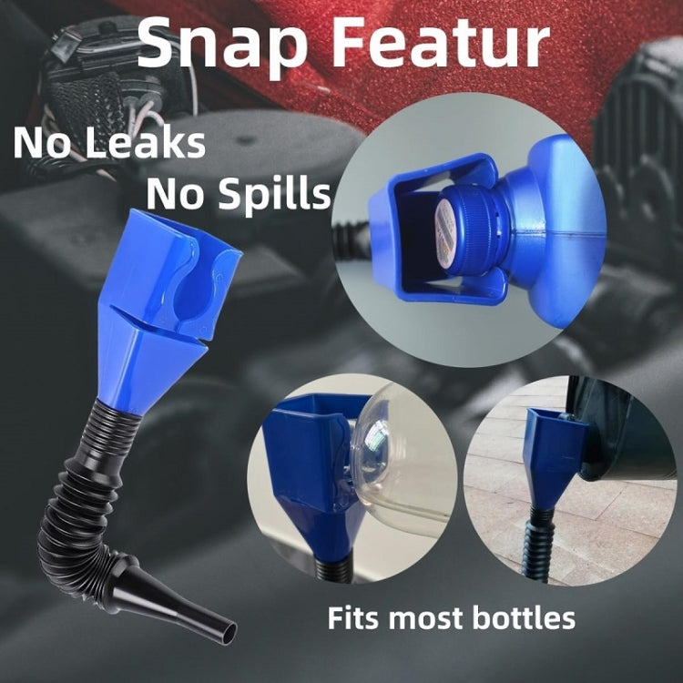 5pcs Plastic Refueling Funnel Portable Folding Telescopic Hose Hands-Free Bayonet(Blue) - Hand Tool Sets by PMC TechLife | Online Shopping South Africa | PMC TechLife | Buy Now Pay Later Mobicred