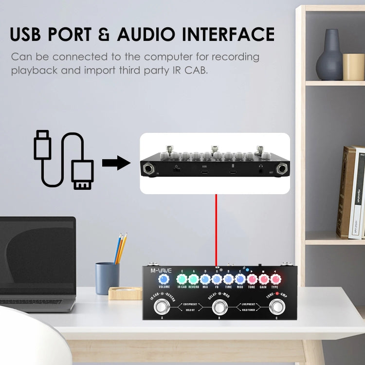 M-VAVE Cube Baby Guitar Effect Device Guitar Accessories - free shipping - PMC Jewellery - Order now!