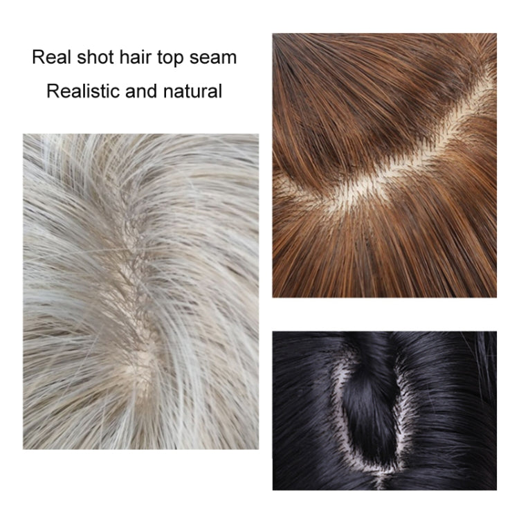 Women Long Hair Wig with Bangs Gradient Fluffy Water Ripple Curly Hair Wig, Color: Dark Brown LC1061-1 - free shipping - PMC TechLife - Order now!