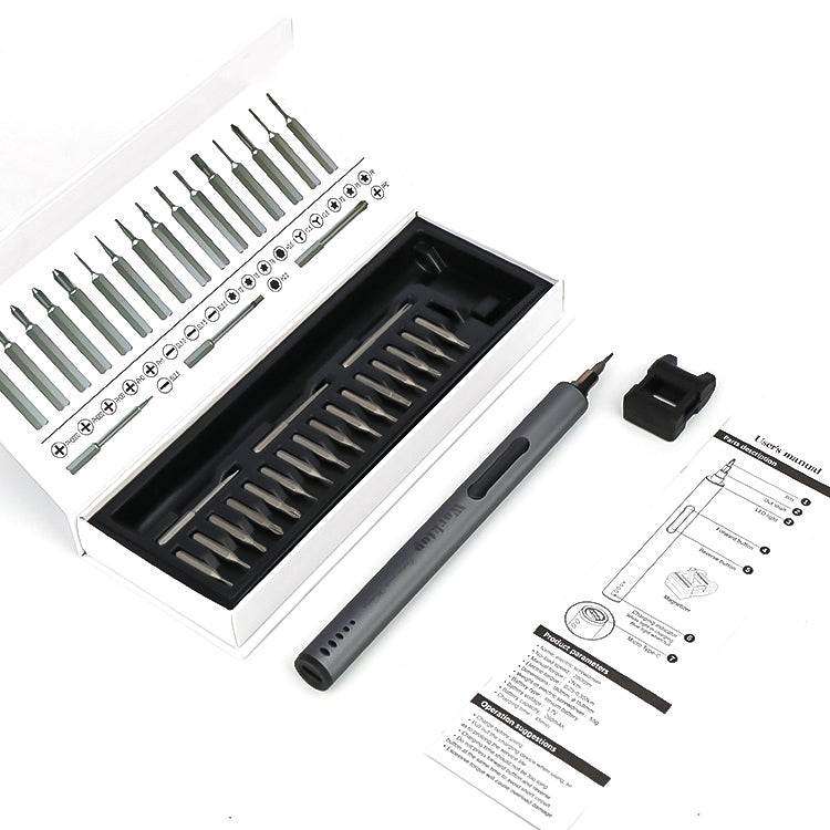 BAKU Worktop 280rpm/Min 0.35N.M Electric Screwdriver Set With 20 Bits - Screwdriver Set by BAKU | Online Shopping South Africa | PMC TechLife | Buy Now Pay Later Mobicred