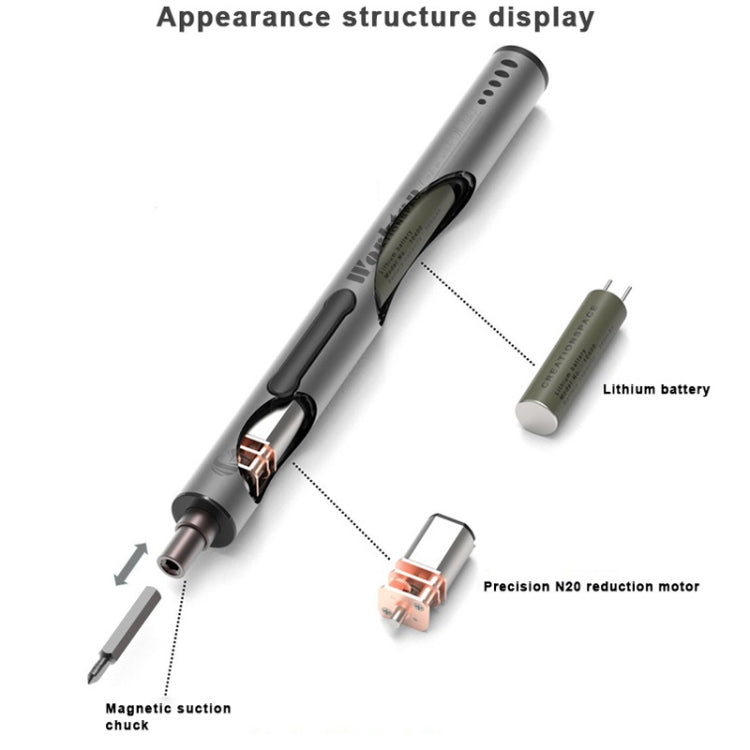 BAKU Worktop 280rpm/Min 0.35N.M Electric Screwdriver Set With 20 Bits - Screwdriver Set by BAKU | Online Shopping South Africa | PMC TechLife | Buy Now Pay Later Mobicred
