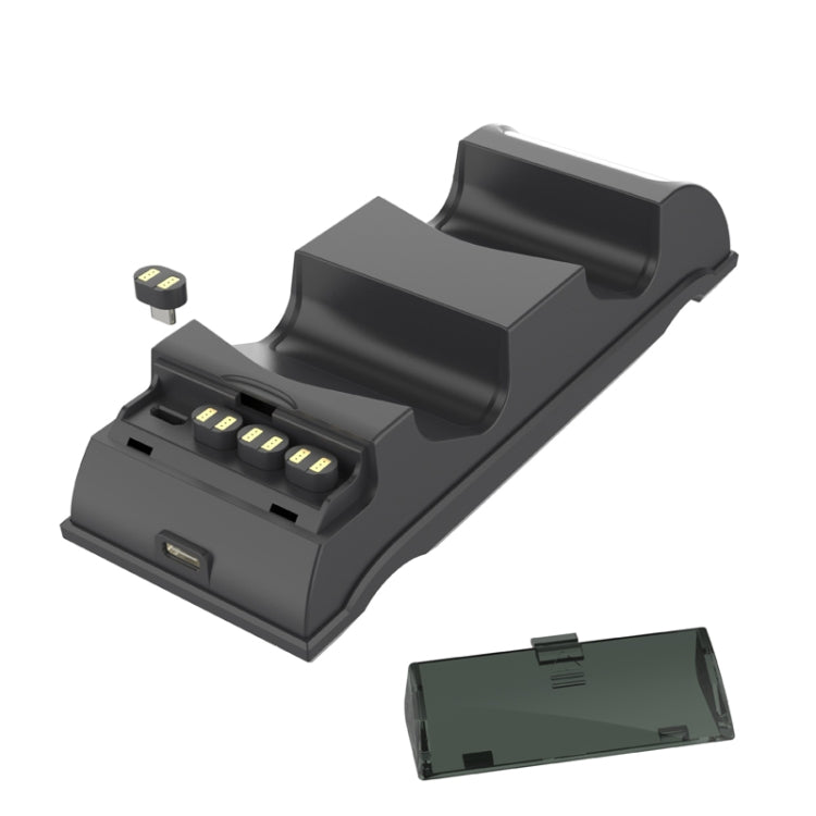 For PS4 Slim / Pro Gamepad Docking Charger Controller Dual Charger With Display Lights(Black) - Charger & Power by PMc TechLife | Online Shopping South Africa | PMc TechLife | Buy Now Pay Later Mobicred