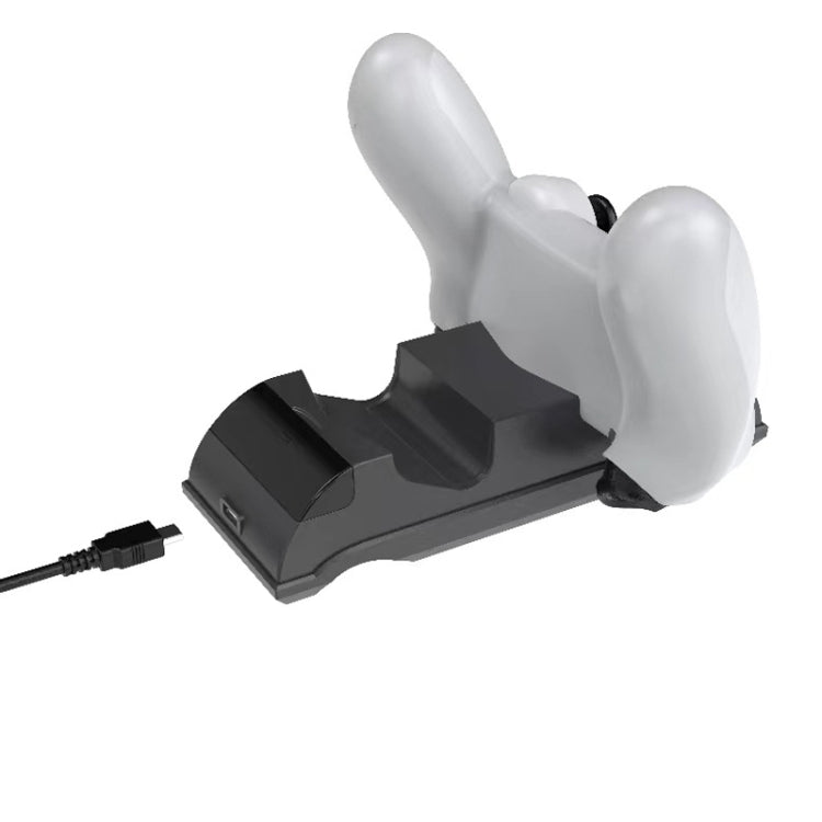 For PS4 Slim / Pro Gamepad Docking Charger Controller Dual Charger With Display Lights(Black) - Charger & Power by PMc TechLife | Online Shopping South Africa | PMc TechLife | Buy Now Pay Later Mobicred