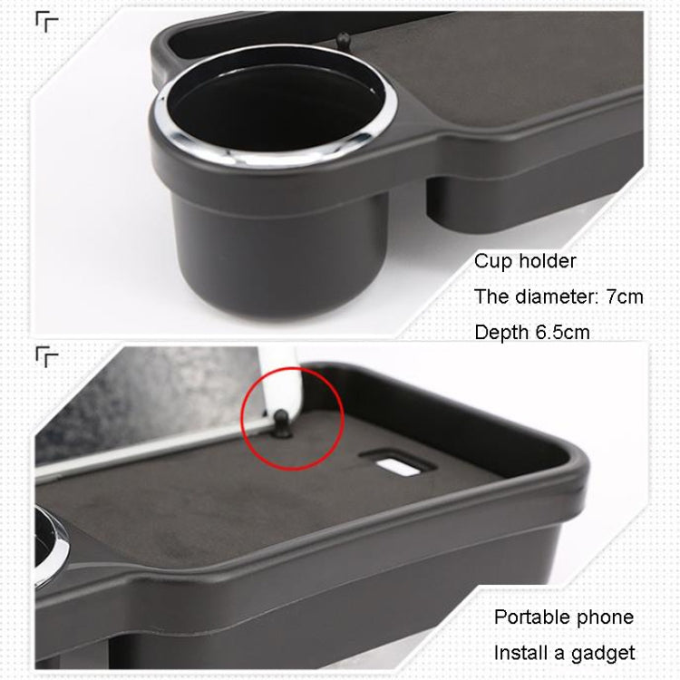 Automotive Water Cup Holder Drink Holder Car Rear Chair Seat Holder Tray(Black) - free shipping - PMC TechLife - Order now!