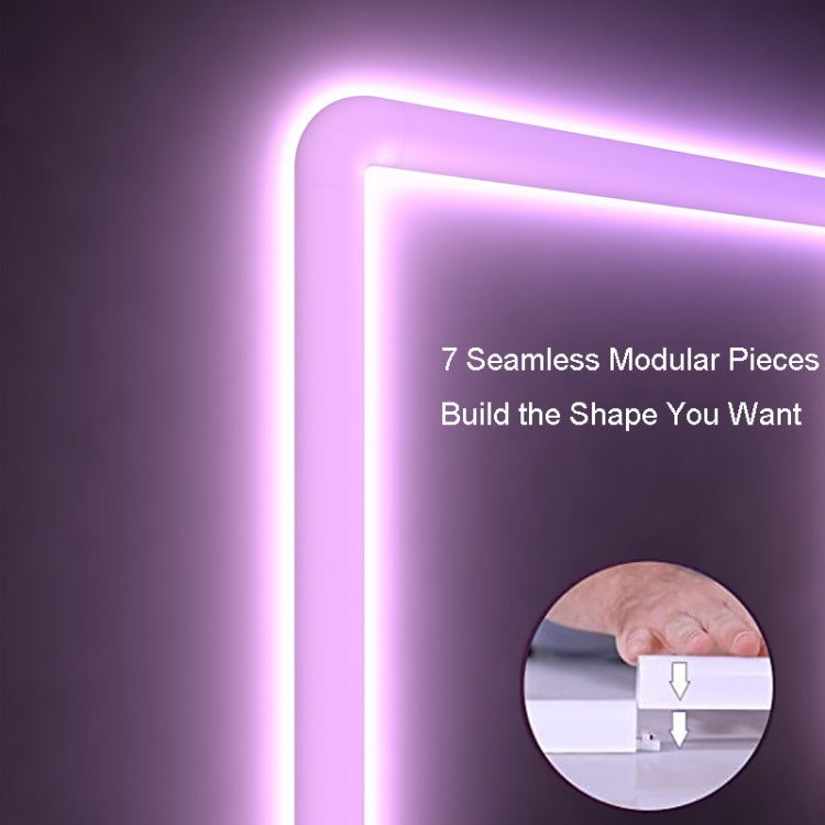 8pcs+4 Corners Bluetooth 12V RGBIC Splicing Wall Light Intelligent Remote Control Indoor Decorative Ambient Lights(US Plug) - Novelty Lighting by PMC TechLife | Online Shopping South Africa | PMC TechLife | Buy Now Pay Later Mobicred