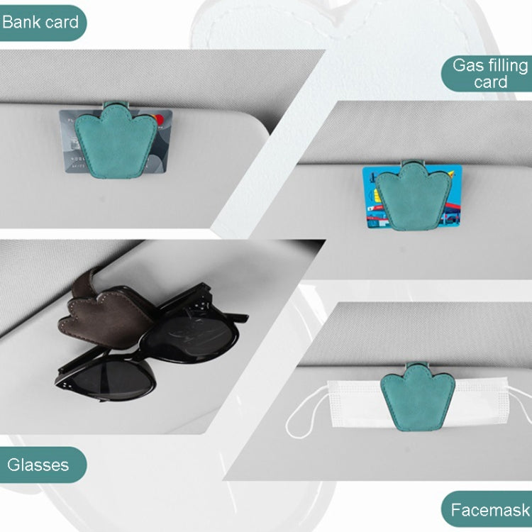 Automotive Shade Eyewear Holder Car Visor Sunglasses And Ticket Organizer(Blue) - Sunglasses & Glasses Clips by PMC TechLife | Online Shopping South Africa | PMC TechLife | Buy Now Pay Later Mobicred