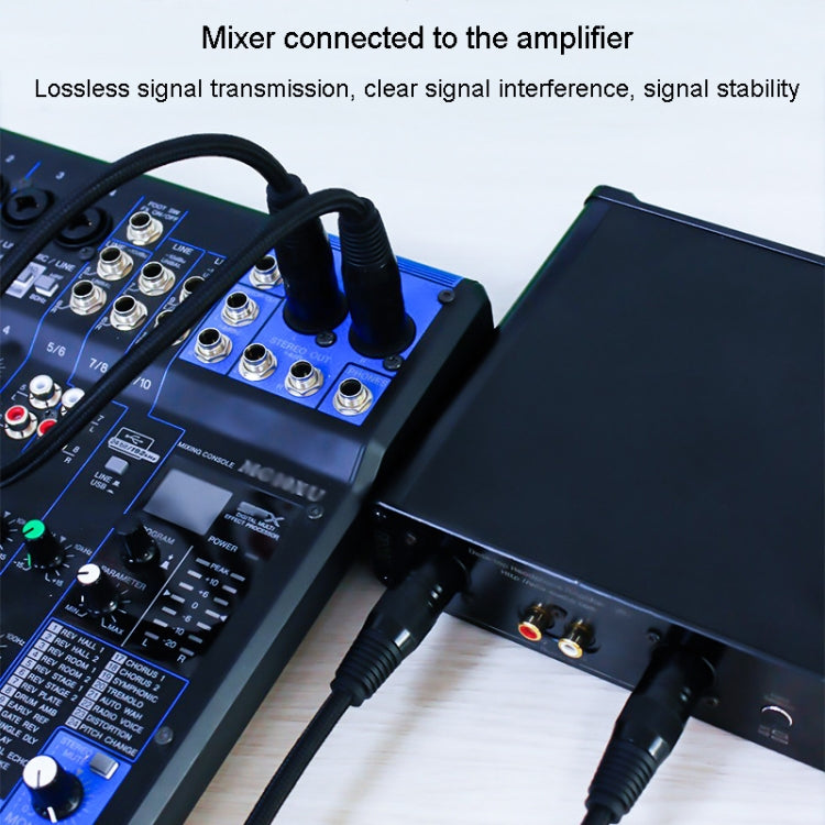 JINGHUA Microphone Cable XLR Male To Female Balanced Cable Mixing Console Amplifier Audio Cable, Length: 10M - Microphone Audio Cable & Connector by JINGHUA | Online Shopping South Africa | PMC TechLife | Buy Now Pay Later Mobicred