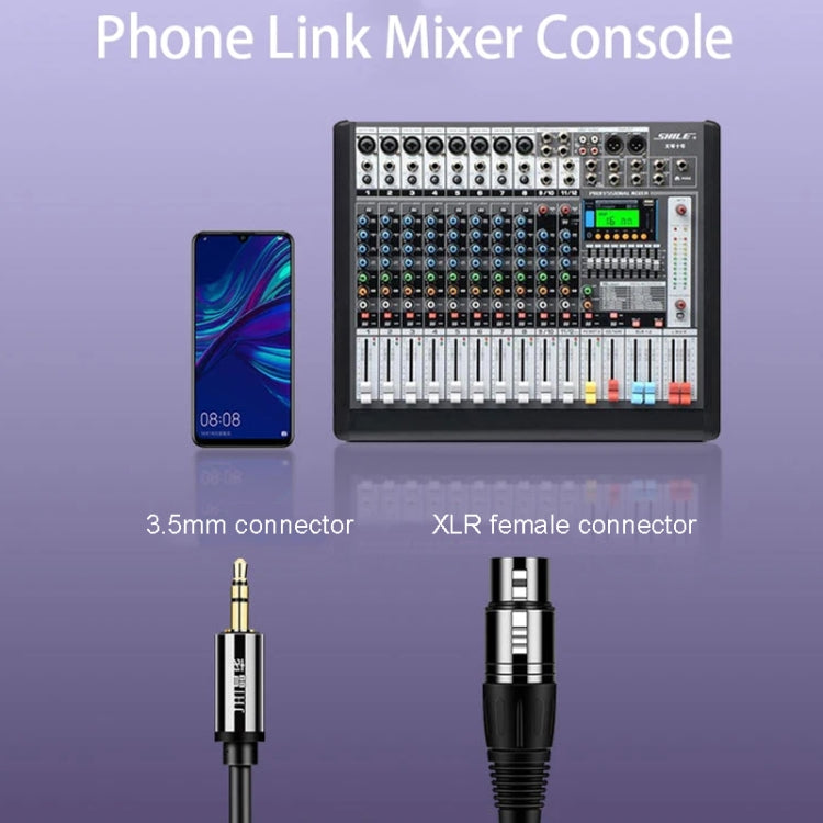 JINGHUA 3.5mm Male To XLR Female Microphone Cable Computer Mixer Audio Cable, Length: 10m - Microphone Audio Cable & Connector by JINGHUA | Online Shopping South Africa | PMC TechLife | Buy Now Pay Later Mobicred