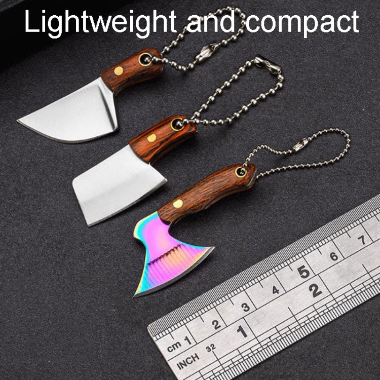 Mini Knife Keychain Portable Removal Express Pendant Accessory With Holster, Model: Colorful Wood Laser Pattern - Burin &Cutting Knife by PMC TechLife | Online Shopping South Africa | PMC TechLife