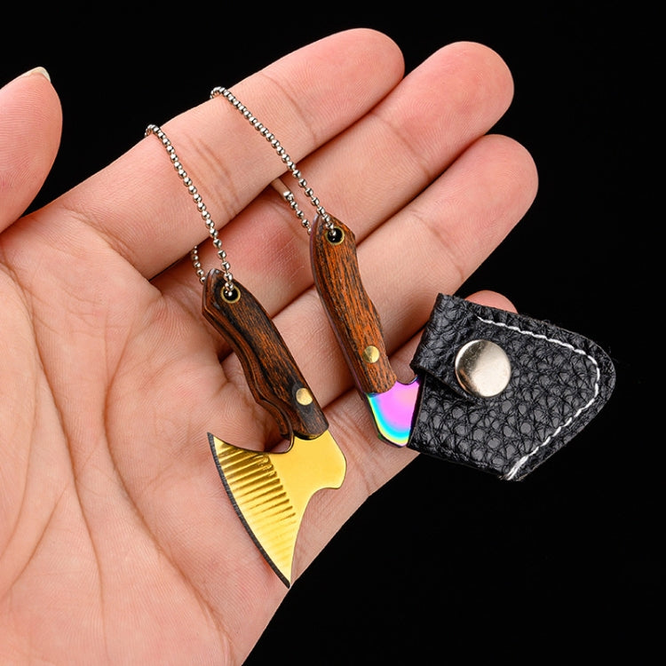 Mini Knife Keychain Portable Removal Express Pendant Accessory With Holster, Model: Axe Sanding - Burin &Cutting Knife by PMC TechLife | Online Shopping South Africa | PMC TechLife