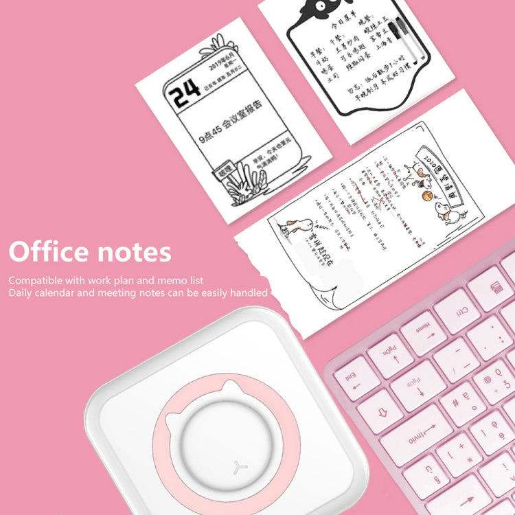 C15 Mini Student Bluetooth Inkless Photo Label Thermal Printer, Spec: Pink+5 Stickers+5 Paper+3 Color Paper - free shipping - PMC TechLife - Order now!