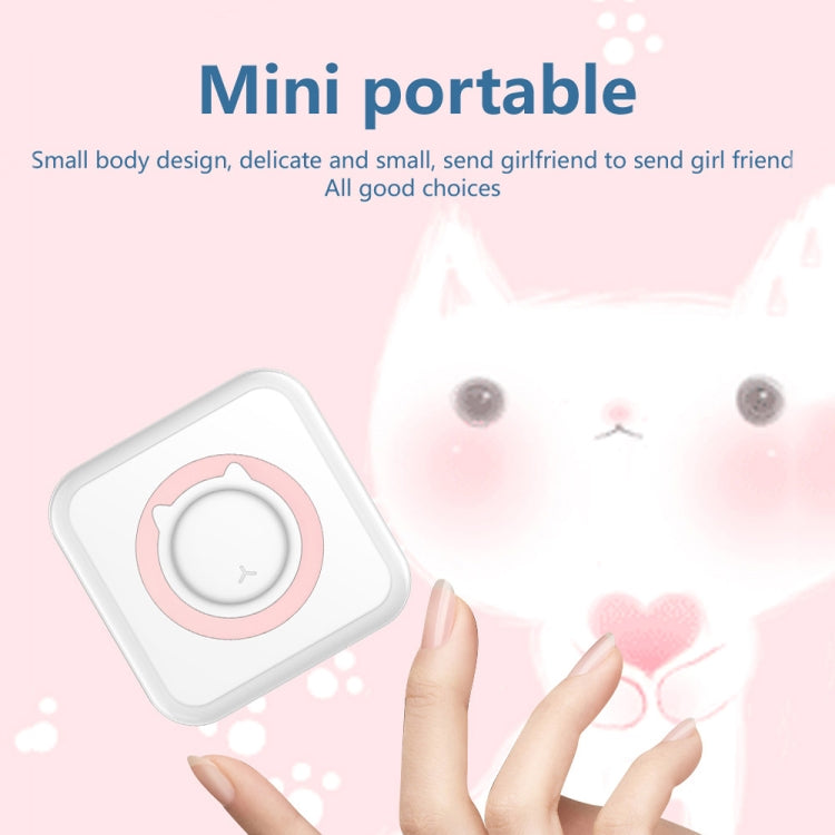 C15 Mini Student Bluetooth Inkless Photo Label Thermal Printer, Spec: Pink+5 Paper - free shipping - PMC TechLife - Order now!