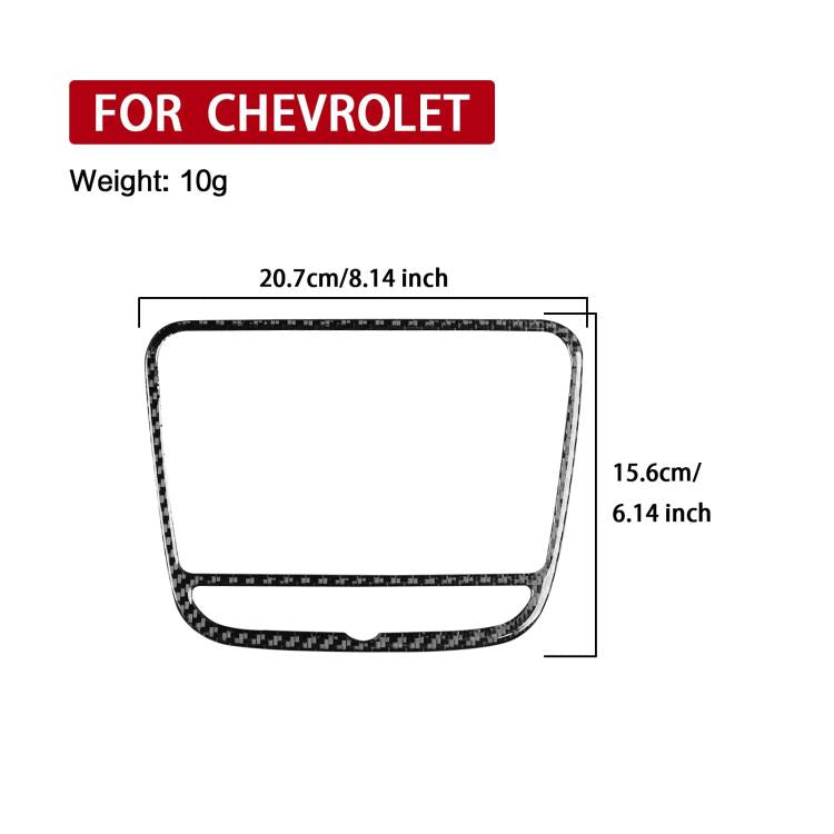 For Chevrolet Malibu 2016-2022 B Model Left-hand Drive Navigation Panel Sticker(Red) - Car Interior Mouldings by PMc TechLife | Online Shopping South Africa | PMc TechLife | Buy Now Pay Later Mobicred