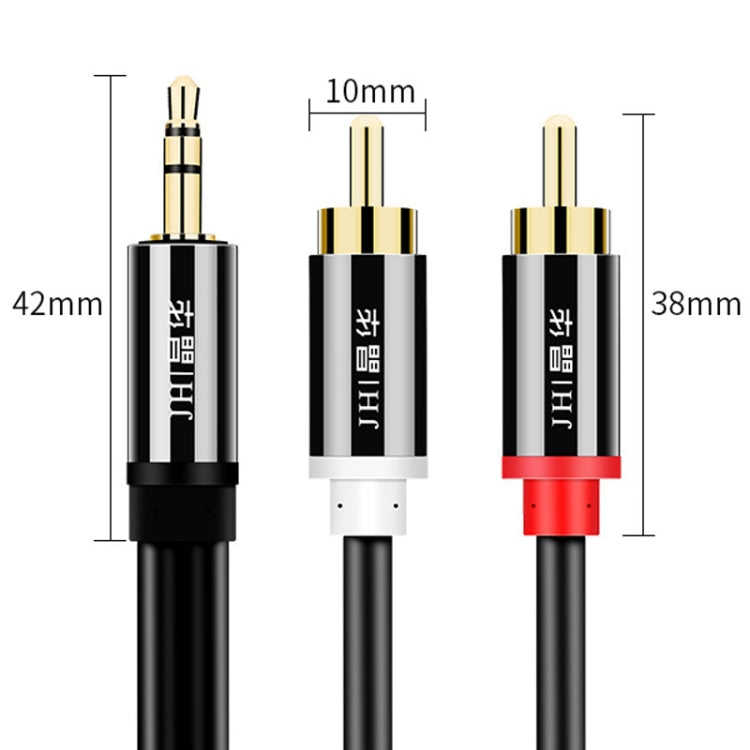 JINGHUA 1 In 2 3.5mm Audio Cable  3.5mm To 2RCA Double Lotus Computer Speaker Cell Phone Plug Cable, Length: 10m - free shipping - PMC TechLife - Order now!
