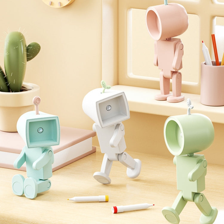 Mini Astronaut Magnetic LED Night Light Desktop Building Block Ornaments Desk Lamp, Color: Round White - Bedside Light by PMc TechLife | Online Shopping South Africa | PMc TechLife | Buy Now Pay Later Mobicred