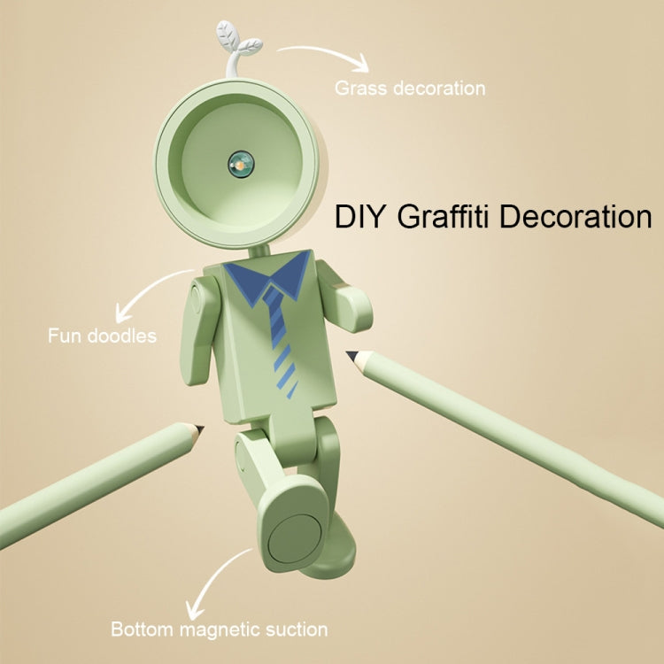 Mini Astronaut Magnetic LED Night Light Desktop Building Block Ornaments Desk Lamp, Color: Round Pink - free shipping - PMc TechLife - Order now!