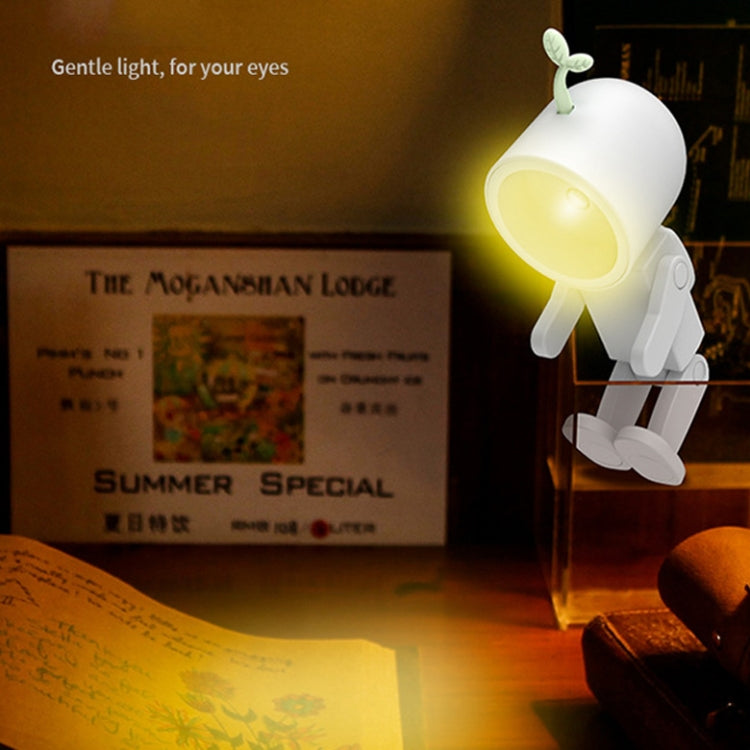 Mini Astronaut Magnetic LED Night Light Desktop Building Block Ornaments Desk Lamp, Color: Round White - Bedside Light by PMc TechLife | Online Shopping South Africa | PMc TechLife | Buy Now Pay Later Mobicred
