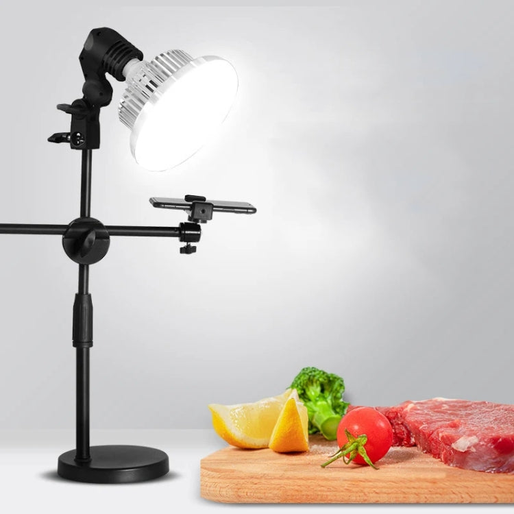 80W 120mm  Mushroom Fill Light + Desktop Overhead Photography Stand Kit for Photo/Video - Selfie Light by PMC TechLife | Online Shopping South Africa | PMC TechLife | Buy Now Pay Later Mobicred