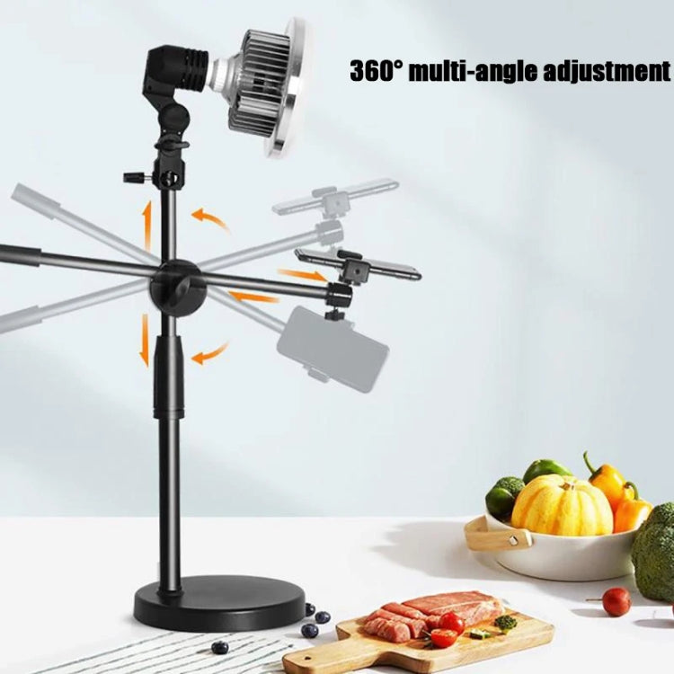 90W 155mm  Mushroom Fill Light + Desktop Overhead Photography Stand Kit for Photo/Video - Selfie Light by PMC TechLife | Online Shopping South Africa | PMC TechLife | Buy Now Pay Later Mobicred