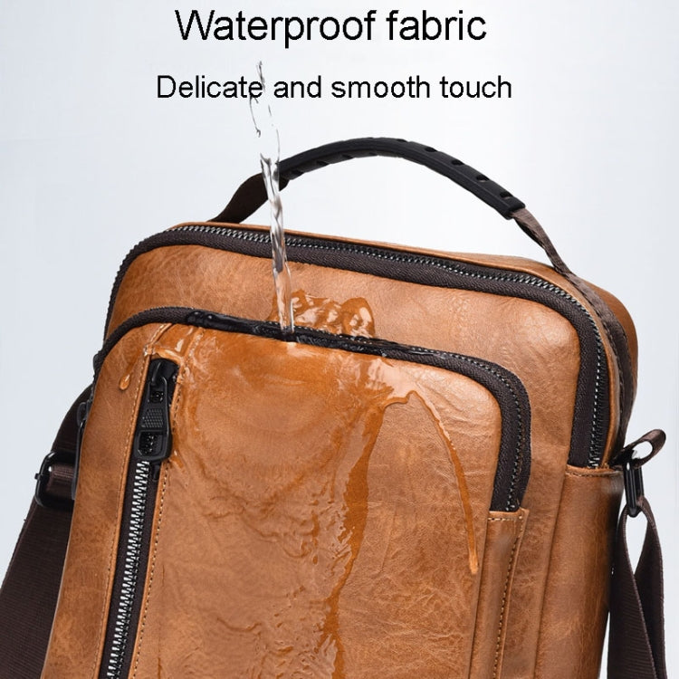 WEIXIER D288 Large Capacity Casual Crossbody Bag Business Waterproof Single Shoulder Packs(Dark Brown) - Single-shoulder Bags by WEIXIER | Online Shopping South Africa | PMC TechLife | Buy Now Pay Later Mobicred