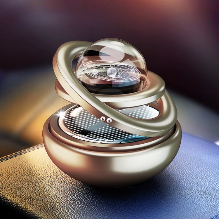 Interstellar Vast Solar Rotating Car Aromatherapy Ornaments, Color: Gold - Air Freshener by PMC TechLife | Online Shopping South Africa | PMC TechLife | Buy Now Pay Later Mobicred