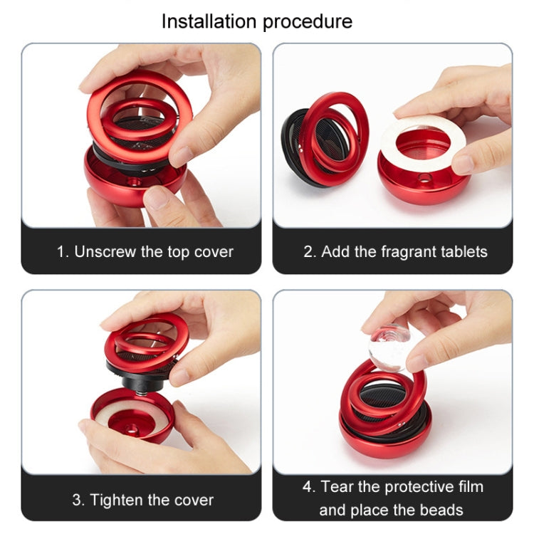 Interstellar Vast Solar Rotating Car Aromatherapy Ornaments, Color: Black - Air Freshener by PMC TechLife | Online Shopping South Africa | PMC TechLife | Buy Now Pay Later Mobicred