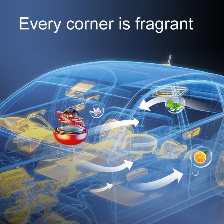 Interstellar Vast Solar Rotating Car Aromatherapy Ornaments, Color: Black - Air Freshener by PMC TechLife | Online Shopping South Africa | PMC TechLife | Buy Now Pay Later Mobicred