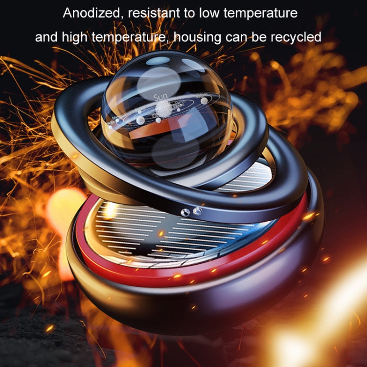 Interstellar Vast Solar Rotating Car Aromatherapy Ornaments, Color: Red - free shipping - PMC Jewellery - Order now!