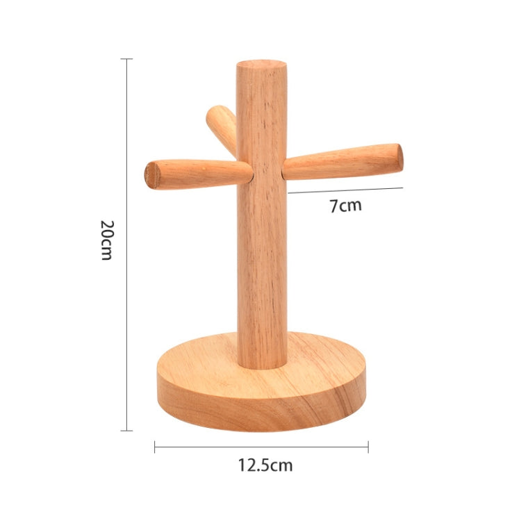Small Rubber Wood Drawing Cup Frame Home Coffee Tea Cup Frame Drain Storage Shelf - free shipping - PMc TechLife - Order now!