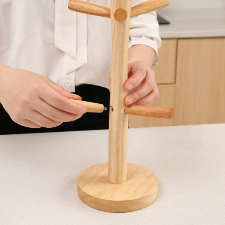 Large Rubber Wood Drawing Cup Frame Home Coffee Tea Cup Frame Drain Storage Shelf - free shipping - PMc TechLife - Order now!