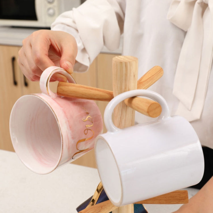 Small Rubber Wood Drawing Cup Frame Home Coffee Tea Cup Frame Drain Storage Shelf - free shipping - PMc TechLife - Order now!