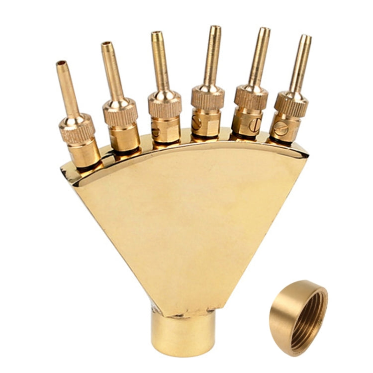 2 inch Copper Phoenix Tail Nozzle Water Landscape Fountain Equipment - Watering & Irrigation by PMc TechLife | Online Shopping South Africa | PMc TechLife | Buy Now Pay Later Mobicred