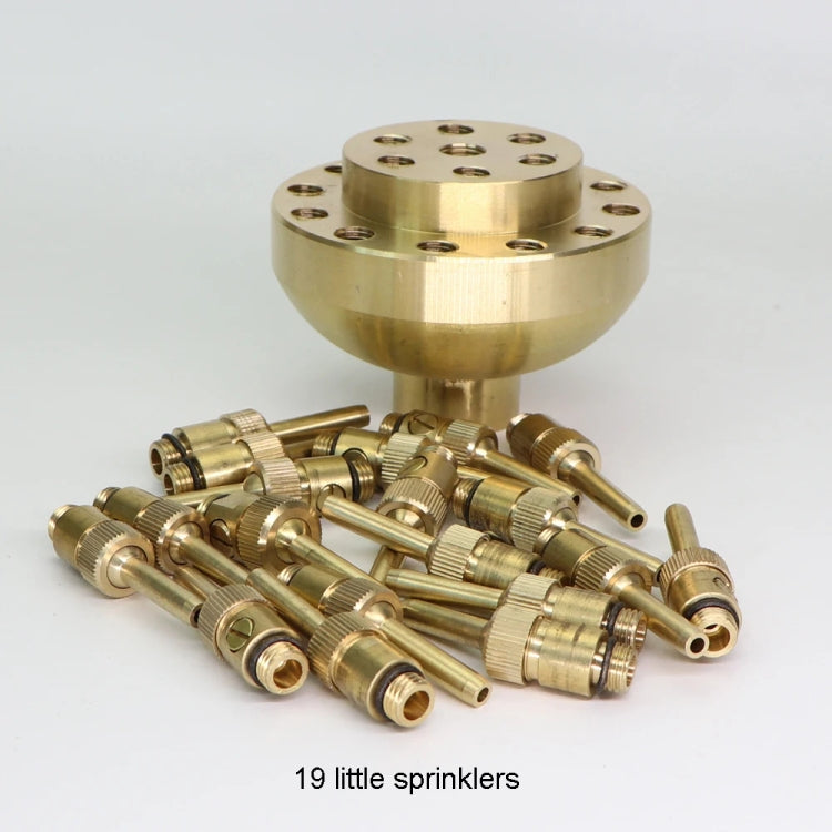 DN40 1.5 inch Copper Adjustable 3-Layer Flower Nozzle Waterscape Layer Flower Fountain Sprinklers - Watering & Irrigation by PMc TechLife | Online Shopping South Africa | PMc TechLife | Buy Now Pay Later Mobicred