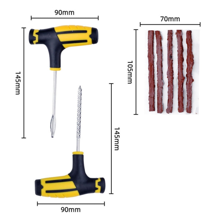 7pcs-1 Automotive Vacuum Tire Repair Tool Car Tire Patching Instrument Set - Tire Repair & Installation Tools by PMC TechLife | Online Shopping South Africa | PMC TechLife | Buy Now Pay Later Mobicred